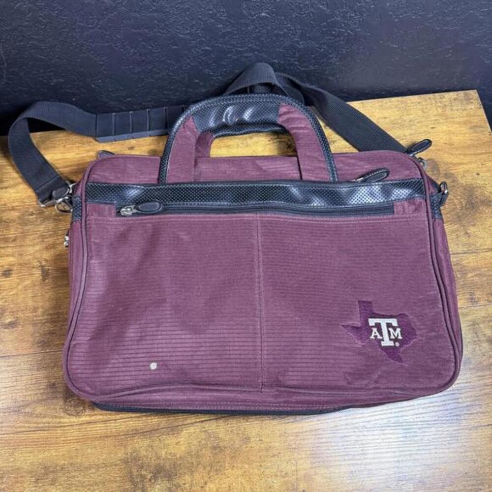 Texas A&M Aggies Maroon Cordura Nylon Laptop Messenger Bag Unisex Large